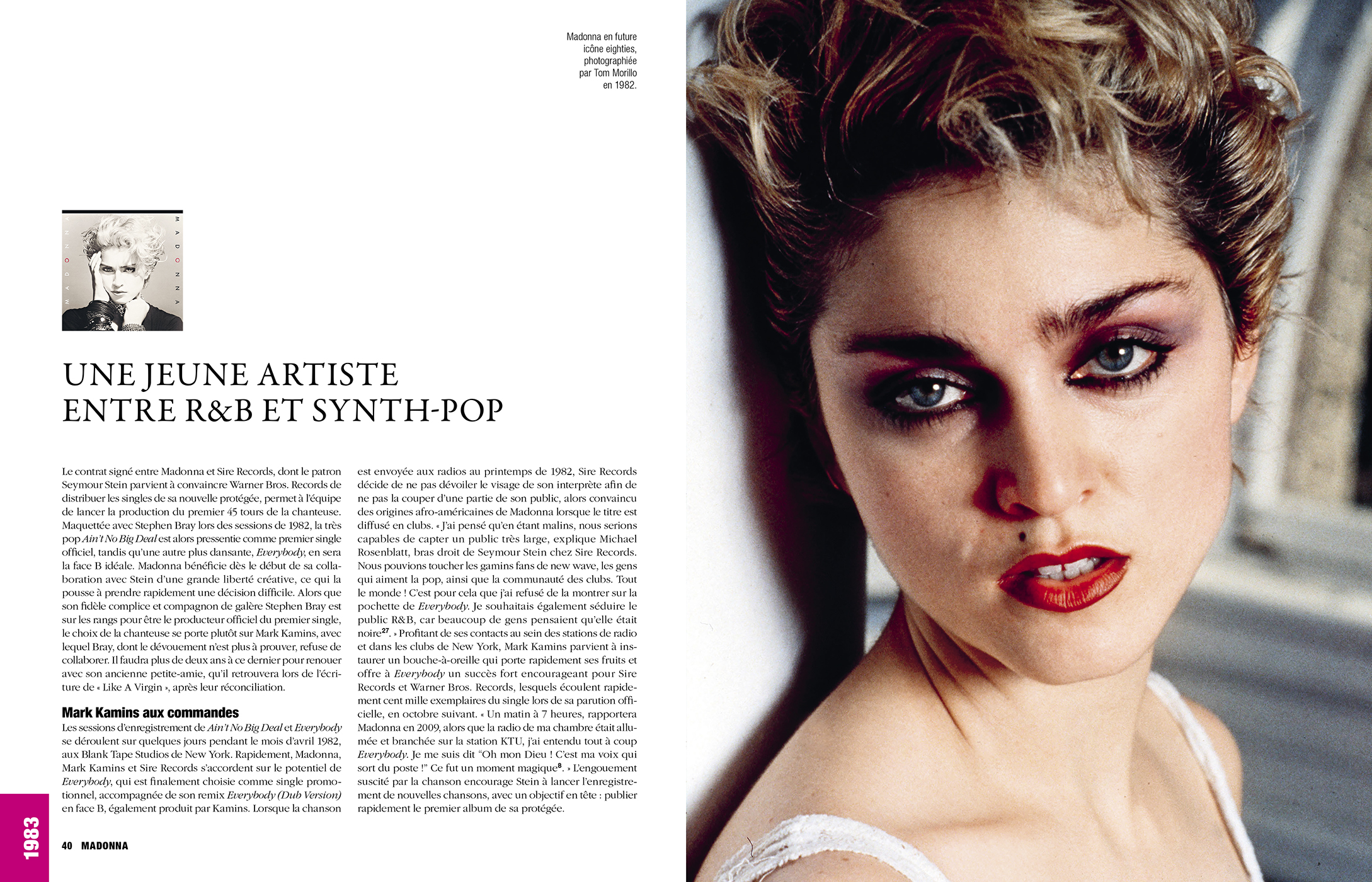 page intérieure de madonna la totale