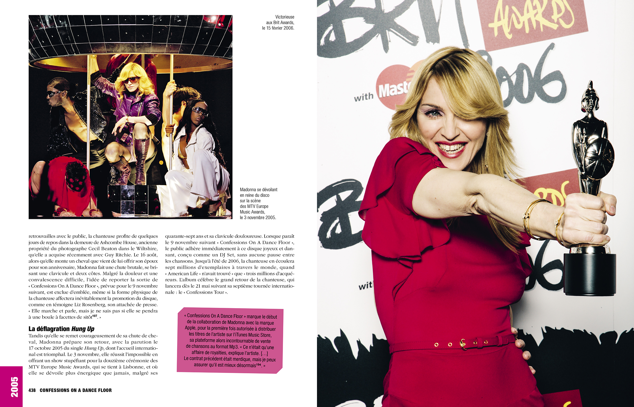 page intérieure de madonna la totale