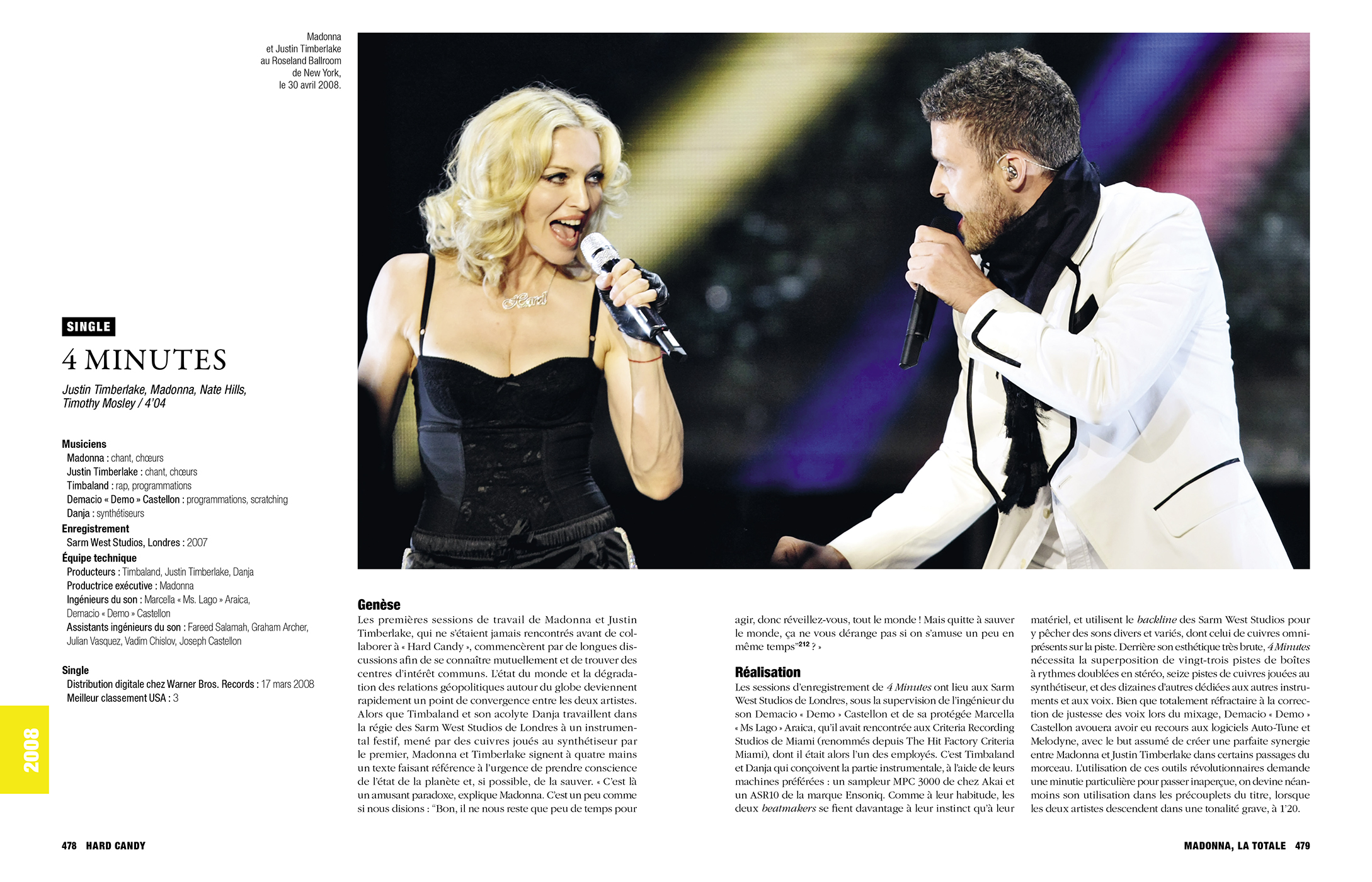 page intérieure de madonna la totale